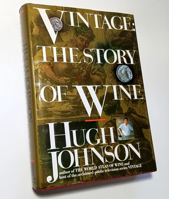 Vintage The Story of Wine First Edition First Printing 1989 Hugh Johnson HC w DJ Foto 1 de 4