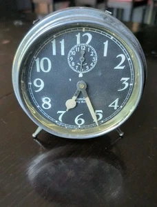 Antica sveglia Westclox Big Ben gambe a pioli nichelata necessita di messa a punto - Foto 1 di 9