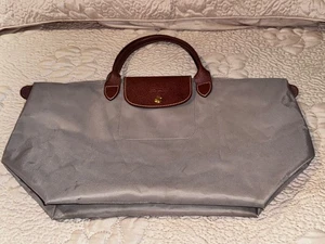 Longchamp Le Pliage Tote Bag Einkaufstasche Grau Original - Bild 1 von 14