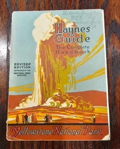 Guía del parque Haynes Yellowstone de colección ilustrada con mapa coleccionable - Imagen 1 de 15