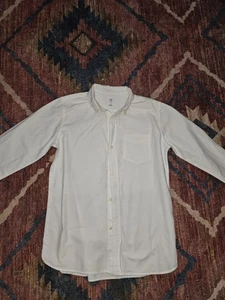 Gap Kids Boys White Short Sleeve Dress Shirt Button Down, Size XXL (14-16) - Picture 1 of 13