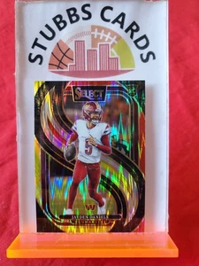 2024 Panini Select - Premier Level Jayden Daniels #112 Red & Yellow Shock Prizm - Picture 1 of 2