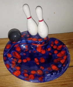 Handmade Bowling Pin Ashtray One Of A Kind! Holland Mold Vintage - Picture 1 of 5