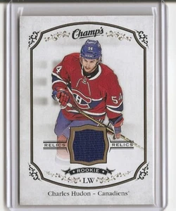 2015-16 Upper Deck Champ's Charles Hudon Jersey Card Montreal Canadiens - Imagen 1 de 2