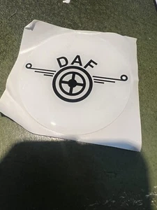 DAF , daf  self adhesive 80 Mm quality resin Raised Dome  badge L106 - Picture 1 of 1