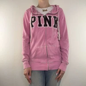 Vintage Victoria’s Secret PINK zip up hoodie - Picture 1 of 8