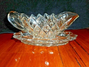 Diamond Clear Depression Glass Jug and Stand  - Picture 1 of 7