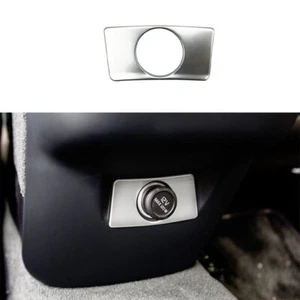 Silver Titanium Rear Usb Cigarette Lighter Trim For Volvo XC90 2016-2023 1PCS - Picture 1 of 7