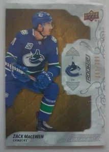 2018-19 Engraded Upper Deck Hockey Zack MacEwen Rookie 283/299 Vancouver Canucks - Picture 1 of 2