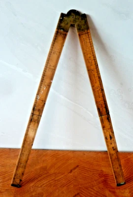 Lufkin Warranted Boxwood 24 Inch Folding Ruler No. 752 Made in USA - Image 1 of 4