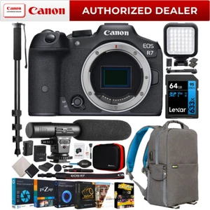 Canon EOS R7 Mirrorless APS-C Camera Body Kit with 4K Video 32.5MP CMOS Bundle - Zdjęcie 1 z 11
