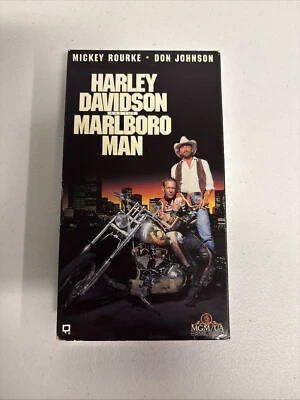 Harley Davidson and the Marlboro Man (VHS 1991) Mickey Rourke VHS Foto 1 de 4