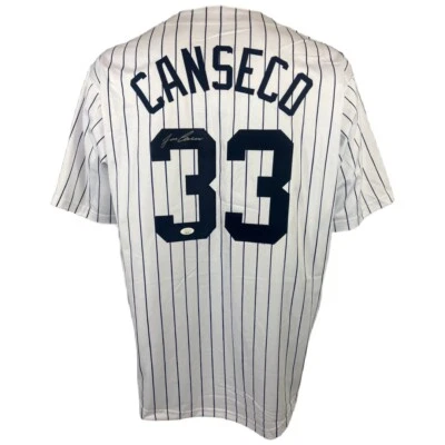 Jose Canseco autographed signed jersey MLB New York Yankees JSA COA - Image 1 of 4