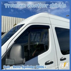 For Mercedes Benz Sprinter 2006+ Weathershields Weather Shields Window Visors - Picture 1 of 9