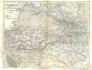 TURQUIE ( TR ) D' ASIE / GÉORGIE / CARTE ANCIENNE / MAP ( VERS 1885 ) - Bild 1 von 1