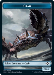 Crab 0/3 - MH2 - Playset of 4 Tokens - MTG - Foto 1 di 1