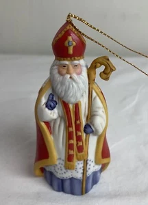 1988 FRANKLIN MINT FACES OF CHRISTMAS ORNAMENT - Sinterklass Holland - Picture 1 of 6
