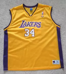 Camiseta Shaquille O'Neal Campeón de Los Angeles Lakers Talla 52 XXL NBA LA SHAQ De Colección - Imagen 1 de 11