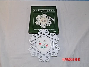 Pfaltzgraff Winterberry Piastrella Trivet #356PF Metallo Vintage - Foto 1 di 5
