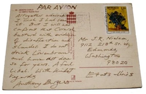 (SIGNED POSTCARD). BURGESS, Anthony. - Picture 1 of 2