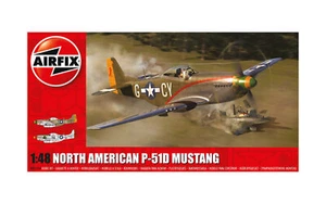 Airfix A05131A North American P-51D Mustang 1:48 Plane Model Kit - Picture 1 of 1