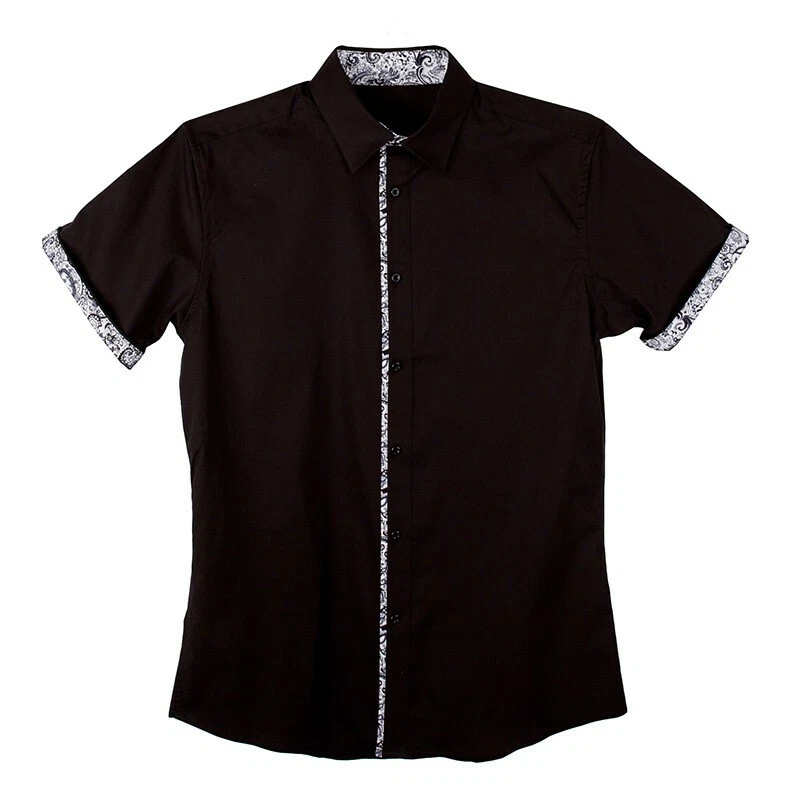 Platino Woven Shirt Black L Marquis - Image 1 of 1