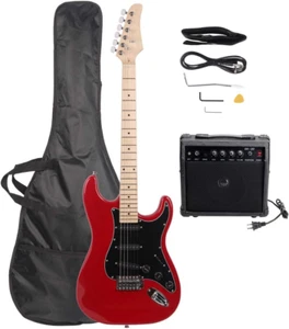 Chitarra Elettrica 39" Pollici Starter Kit Completo Principianti Full Size con Amplificatore 20W, con - Foto 1 di 7