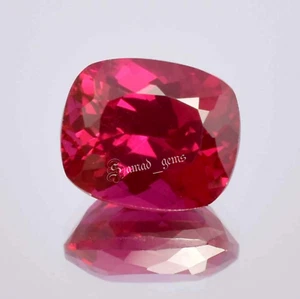 Cojín suelto 8,20 quilates AAA impecable Mozambique rojo sangre rubí corte de piedras preciosas - Imagen 1 de 5