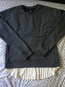 Target MPG Sport Women’s 2 In 1 Crew Sweat Shirt Grey Heather Size Small - Picture 1 of 6