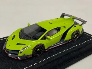 1/64 MR Collection Lamborghini Veneno Verde Green Scandal Alcantara IN STOCK - Picture 1 of 7