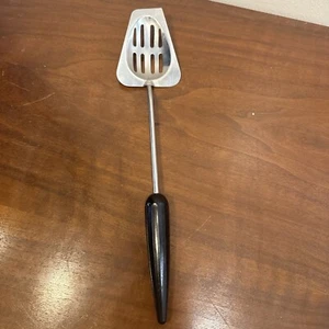 VTG Slotted/Cooking/Serving Spoon Kitchen Utensil Androck Bullet Black Bakelite - Picture 1 of 11