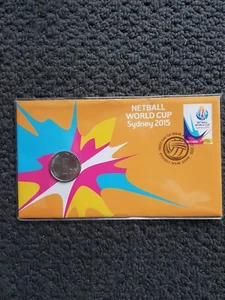Australia 2015 "Netball World Cup" Sydney PNC/FDC:20 Cent Coin:Ltd Edition - Bild 1 von 2