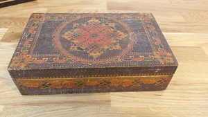 Antike Vintage Schatulle Truhe Holz Jugendstil - Bild 1 von 4