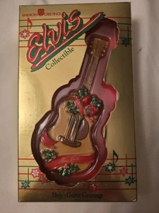 Elvis Presley GITARRE Weihnachtsornament AMERIKANISCHER GRÜSS NEU IM KARTON - Bild 1 von 1