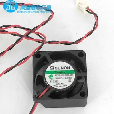 SUNON MC25100V1-0000-A99 5V 0.60W 2510 2-Pin Cooling Fan - Image 1 of 4