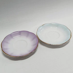 Pair of Royal Albert Lady Katherine Saucers/Small Plates- Bone China - England - Picture 1 of 9