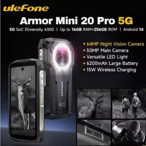 Ulefone Armor Mini 20 Pro, 16GB+256GB Rugged Phone, 4.7 inch Android 14 NFC 5G - Picture 1 of 10