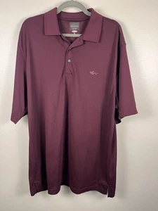 Greg Norman Play Dry Herren Polo XL weinrot rot Knopfleiste Kragen Golf Shirt T-Shirt - Bild 1 von 10