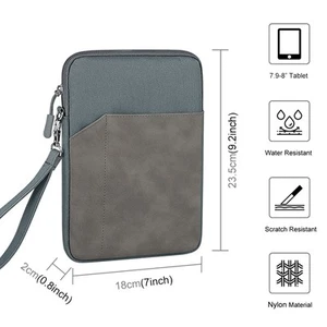 7.9-10.8 Inch Tablet Bag Padded Shockproof Tablet Sleeve Case With Front Po HLF - Afbeelding 1 van 8