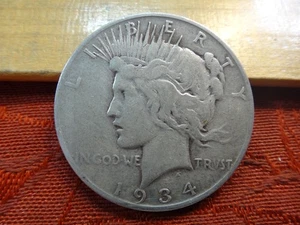 Dólar de la Paz de Plata de Estados Unidos 1934-S Lote de $1 B - Sin Reserva - Envío y devolución gratuitos EE. UU. - Imagen 1 de 4