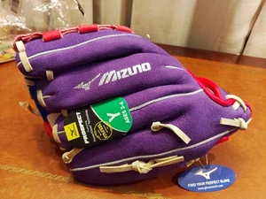 Mizuno 10" Jenny Finch #GPP 1005 1D Mädchen Yo. Softball Lederhandschuh rosa lila - Bild 1 von 6
