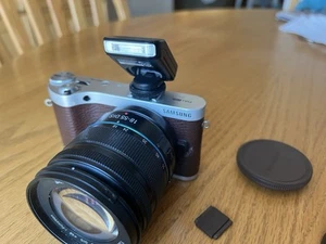 Samsung NX300 Mirrorless Digital Camera Body, Flash & 18-55MM Kit Lens - Brown  - Picture 1 of 16