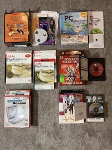 Vintage Computer Software Lot - PC Big Box Windows Microsoft - Picture 1 of 3