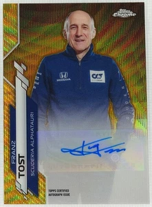 2020 Topps Chrome F1 Formula 1 Franz Tost Gold Wave Refractor Auto 23/50 RC - Picture 1 of 2