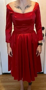 Pinup Couture rotes Kleid Damen Medium - Bild 1 von 7