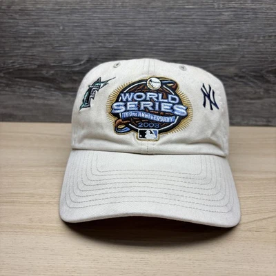 Vintage Florida Marlins Hat Cap Strap Back One Size MLB 2003 World Series - Image 1 of 4