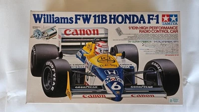 TAMYA VINTAGE 1/10 RC AUTO WILLIAMS FW 11B HONDA F-1 5869 SOLO SCATOLA - Immagine 1 di 4