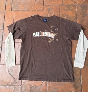 Vintage Y2K Billabong Waffelstrick Langarm T-Shirt Medium Grunge Skater Surf - Bild 1 von 5