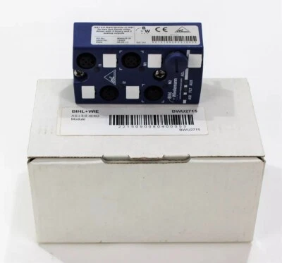 Bihl+Wiedemann ASi Digital I/O Module, IP67, M12, 4I/4O - Bild 1 von 2