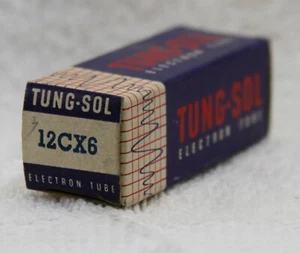 Tubo Tung-Sol Hecho en EE. UU. NOS 12CX6 PROBADO - Imagen 1 de 1